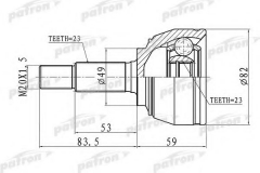 PATRON PCV1667 ШРУС