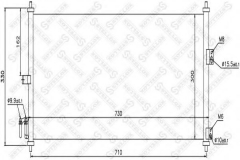 STELLOX 10-45170-SX Конденсатор кондиционера