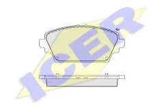 ICER 181581 Тормозные колодки 