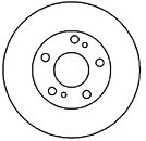 MAPCO 45517 Тормозной диск