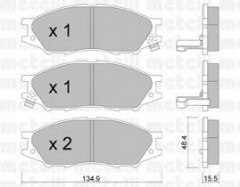 METELLI 22-0810-0 Тормозные колодки 