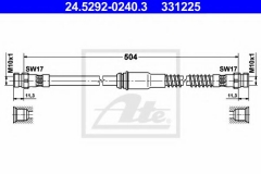 ATE 24.5292-0240.3 Тормозной шланг