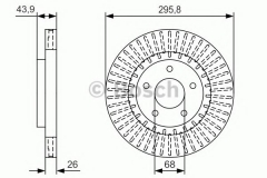 BOSCH 0 986 479 U24 Тормозной диск