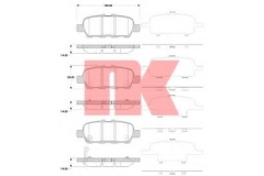 NK 225221 Тормозные колодки 