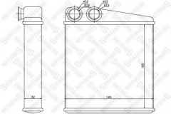 STELLOX 10-35173-SX Радиатор отопления салона