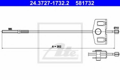 ATE 24.3727-1732.2 Трос ручника