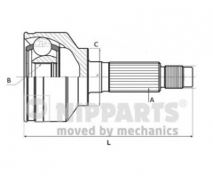 NIPPARTS N2821054 ШРУС