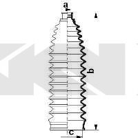 SPIDAN 84054 Пыльник рулевой рейки