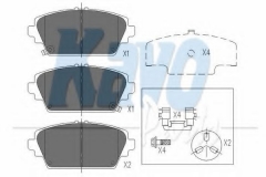 KAVO PARTS KBP-2012 Тормозные колодки 