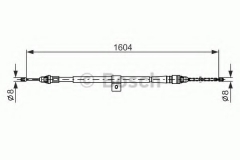 BOSCH 1 987 477 980 Трос ручника