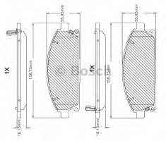 BOSCH F 03B 150 082 Тормозные колодки 