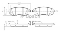 BOSCH 0 986 TB3 140 Тормозные колодки 