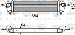 HELLA 8ML 376 746-611 Интеркулер