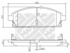 MAPCO 6755 Тормозные колодки 