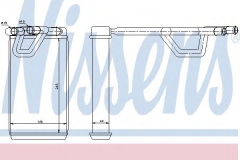 NISSENS 72209 Радиатор отопления салона