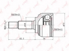 LYNXauto CO-5766 ШРУС