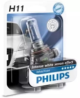 PHILIPS 12362WHVB1 Лампа галогенная H11 12362 WHV, 12 В, 55 Вт, PGJ19-2