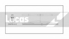 LUCAS ELECTRICAL LWCR14A Щетка стеклоочистителя