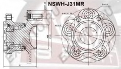 ASVA NSWH-J31MR Ступица колеса