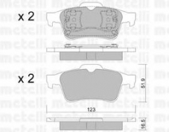 METELLI 22-0337-0 Тормозные колодки 