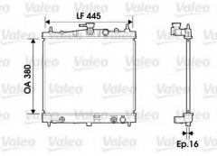 VALEO 734247 Радиатор охлаждения