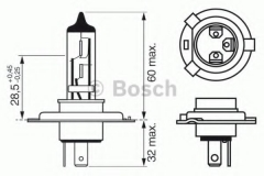 BOSCH 1 987 302 043 Лампа накаливания