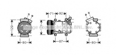 AVA QUALITY COOLING RTK401 Компрессор кондиционера