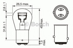 BOSCH 1 987 302 202 Лампа накаливания