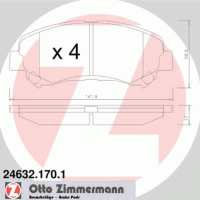 ZIMMERMANN 24632.170.1 Тормозные колодки 