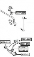ASVA 0201-J31B Рычаг подвески