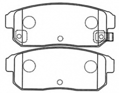 ASVA AKD-1088 Тормозные колодки 