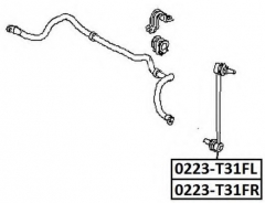 ASVA 0223-T31FR Тяга, стойка стабилизатора