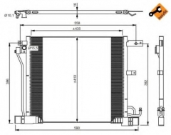 NRF 350040 Конденсатор кондиционера