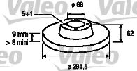 VALEO 197106 Тормозной диск