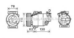 AVA QUALITY COOLING DNK386 Компрессор кондиционера