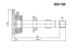 ASVA NSH-T30I Приводной вал
