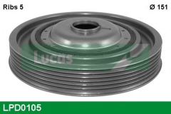 LUCAS ENGINE DRIVE LPD0105 Ременный шкив, коленчатый вал