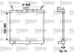 VALEO 734246 Радиатор охлаждения