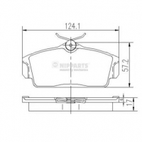 NIPPARTS J3601068 Тормозные колодки 