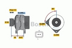 BOSCH 0 986 048 611 Генератор