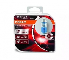 OSRAM 64193NBL-HCB Лампа H4 12V- 60/55W (P43t) (+130 света) Night Breaker Laser (2шт) DuoBox