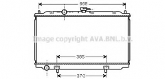 AVA QUALITY COOLING DN2224 Радиатор охлаждения