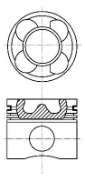 NÜRAL 87-127400-00 Поршень