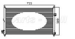 PARTS-MALL PXNCW-022 Конденсатор кондиционера