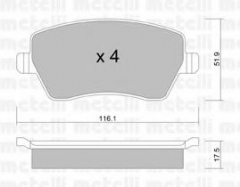 METELLI 22-0485-0 Тормозные колодки 