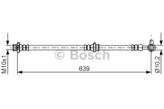 BOSCH 1 987 481 697 Тормозной шланг