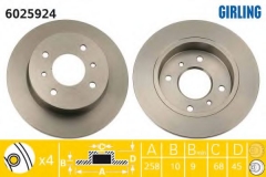 GIRLING 6025924 Тормозной диск