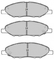 FREMAX FBP-1884 Комплект тормозных колодок, дисковый тормоз
