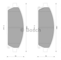 BOSCH 0 986 AB2 423 Тормозные колодки 