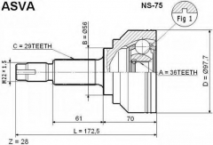 ASVA NS-75 ШРУС